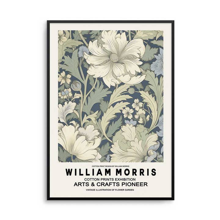 William Morris - Floral Exhibition III Print for wholesale by D'LUXE PRINTS