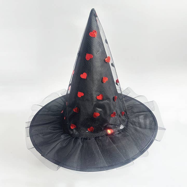 Little Trendy - Wholesale Party Hat/Crown - Halloween Glitter Mesh Witch Hat Party dress hat14