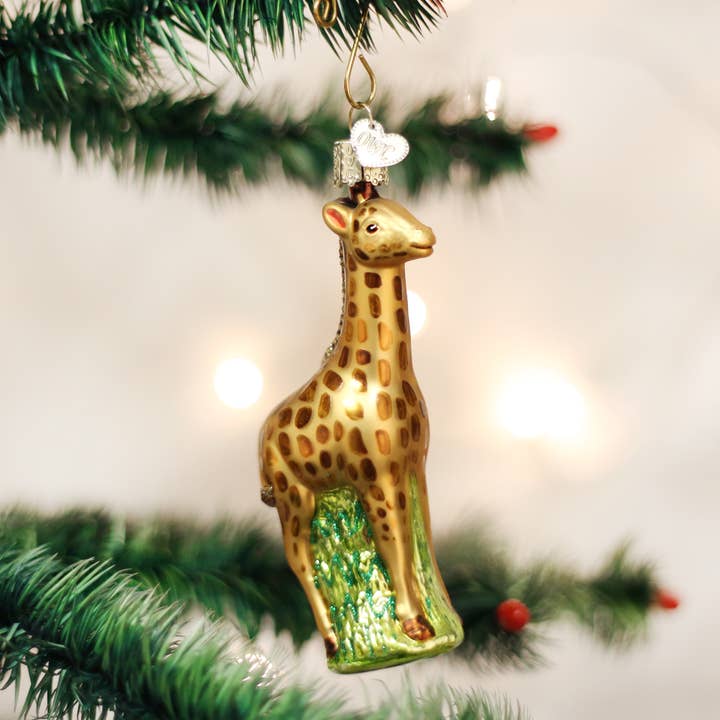 Baby Giraffe Ornament for wholesale by Old World Christmas