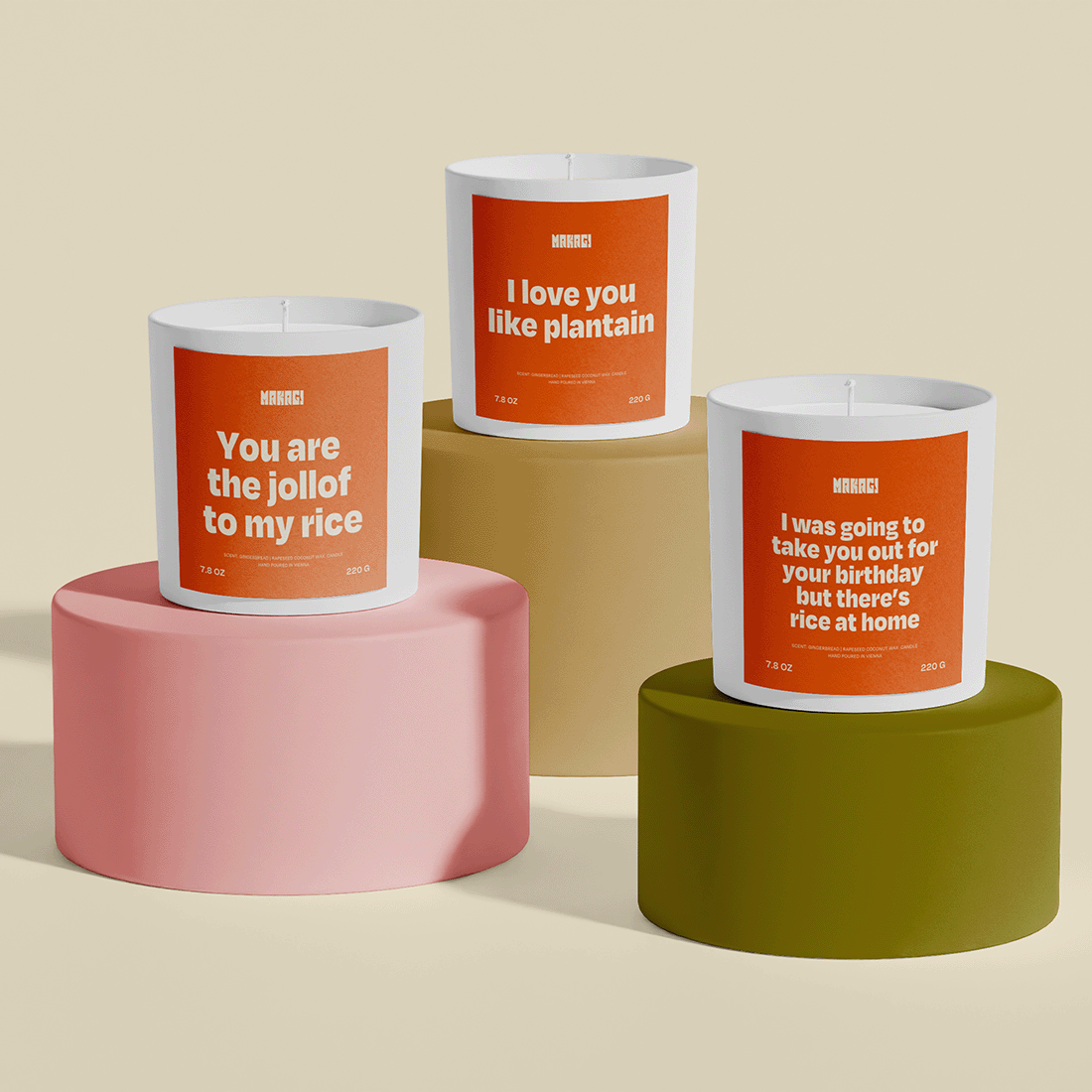 Makagi - Wholesale Jar/Filled Candle - You Are the Jollof to My Rice Scented Candle1