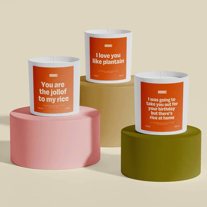 Makagi - Wholesale Jar/Filled Candle - You Are the Jollof to My Rice Scented Candle1