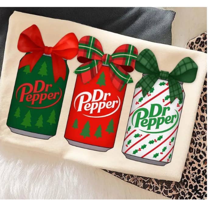 Dr.Pepper Christmas with bow for wholesale by Southern Designs & Home Decor