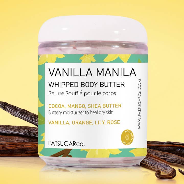 Vanilla Whipped Body Butter for wholesale by Fatsugarco