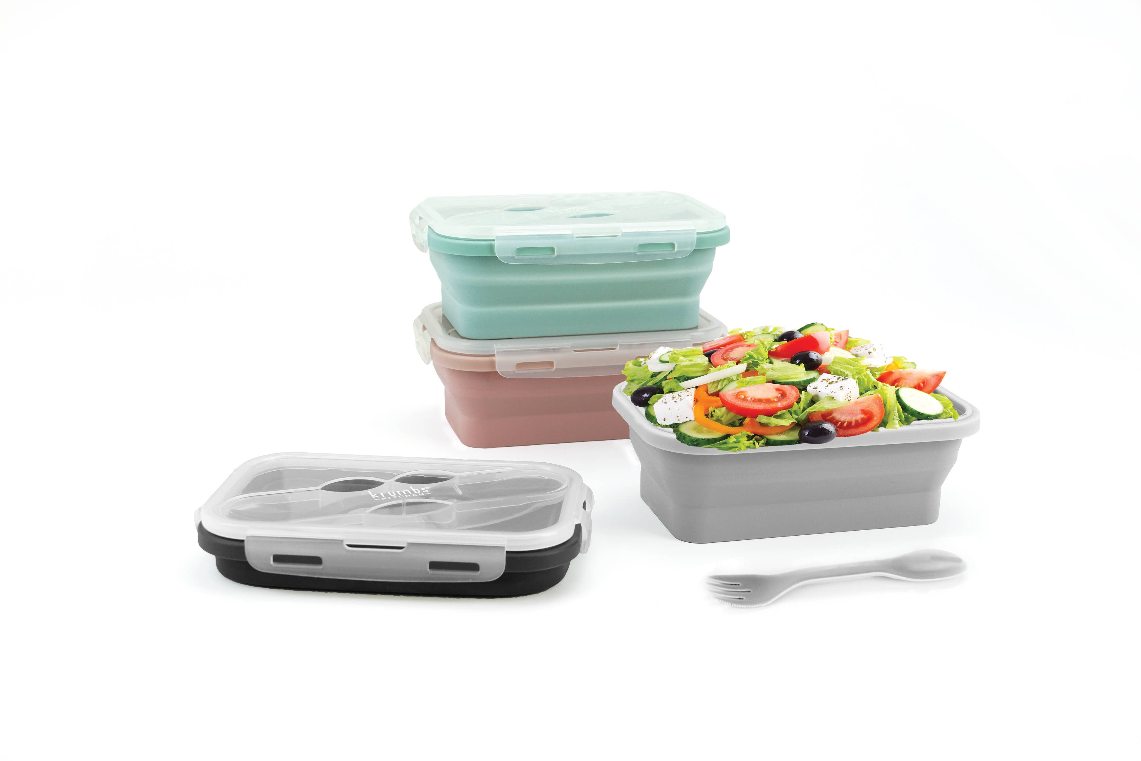 DM Merchandising - Wholesale Lunch Bag/Box - Krumbs Kitchen Essentials Silicone Lunch Container Assortmen1