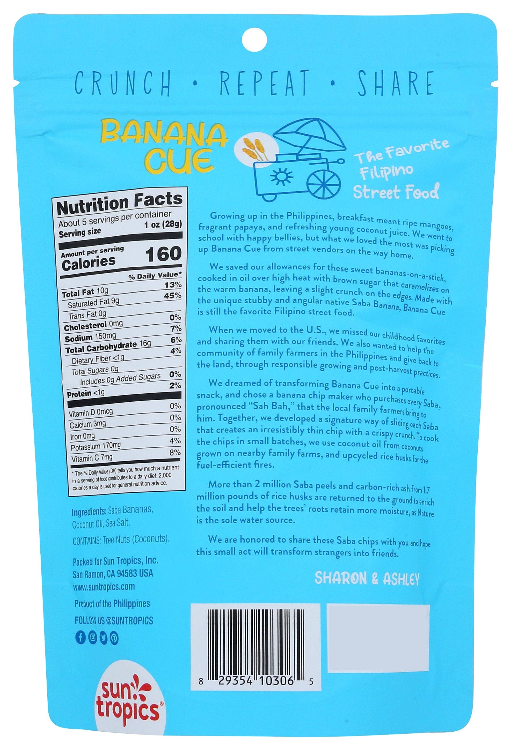 Everyday Supply Co - Wholesale Chips - SUN TROPICS CHIPS BANANA SEA SALT - Case of 121