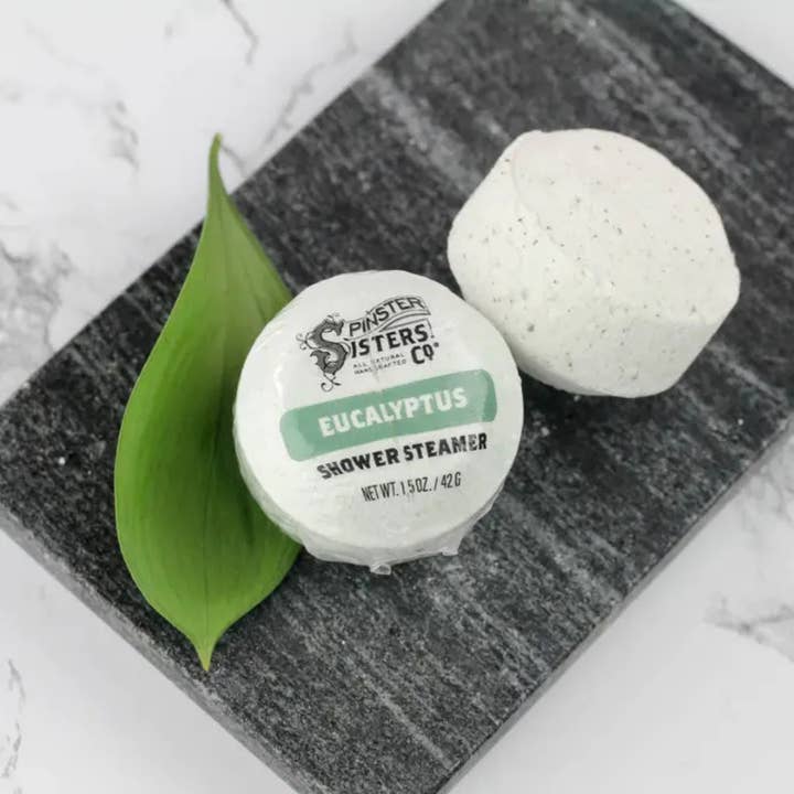 Spinster Sisters Co. / Old Salt Grooming Supply - Wholesale Shower steamer/bomb - Eucalyptus Essential Oil Shower Steamer: Relaxing Aroma3