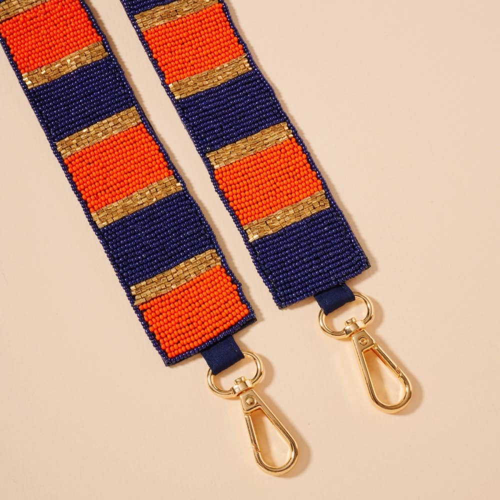 Frem - Wholesale Bag Strap - Women's - Striped Seed Beaded Bag Strap8