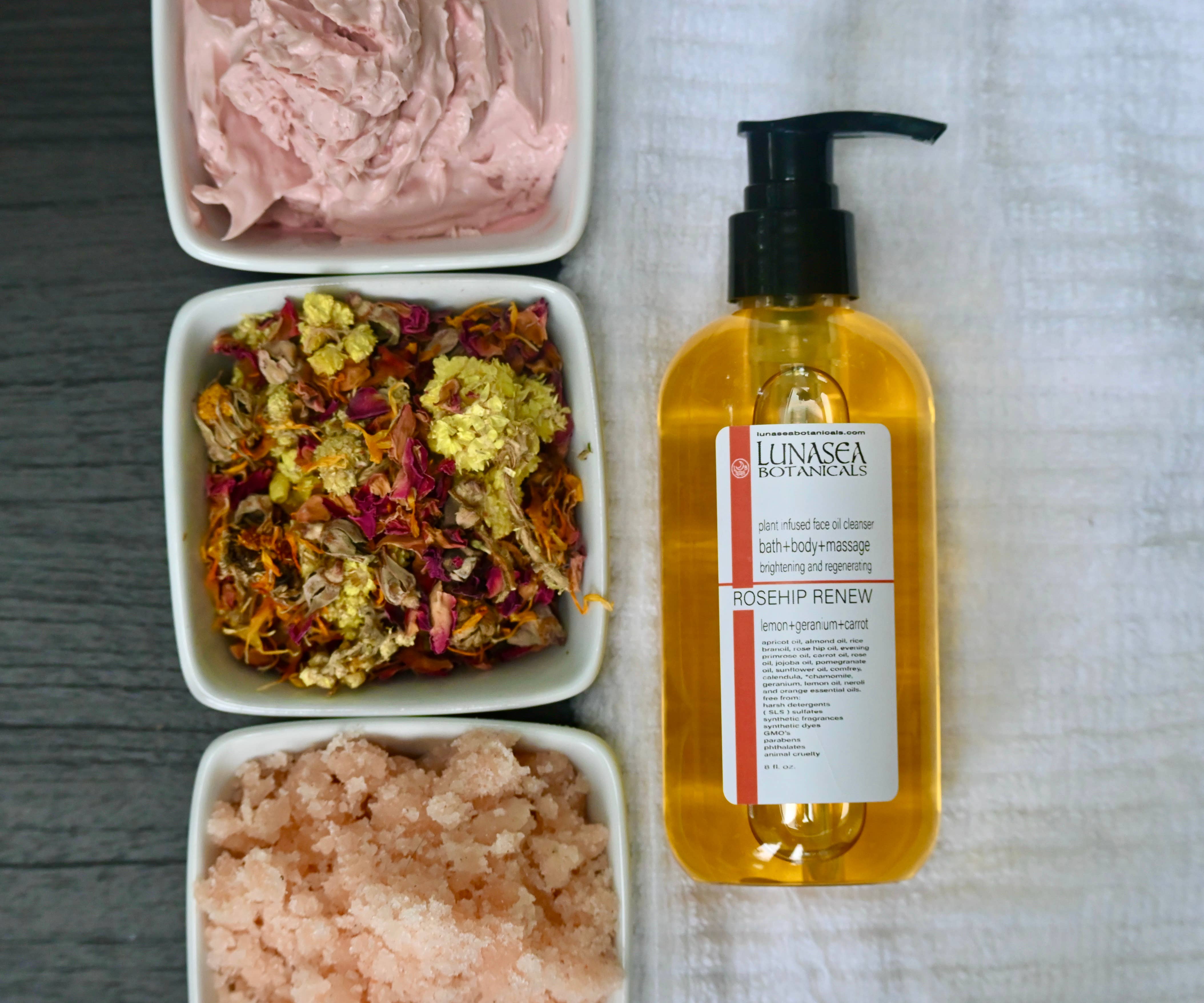 lunasea botanicals - Vendita all'ingrosso Detergenti per il viso - Olio da massaggio per il corpo da bagno Backbar Detergente viso1