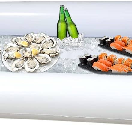 4E's Novelty - Wholesale Serving Tray - 4E's Novelty 2 Pack Inflatable Serving Bar – Iced Buffet Tray for Parties