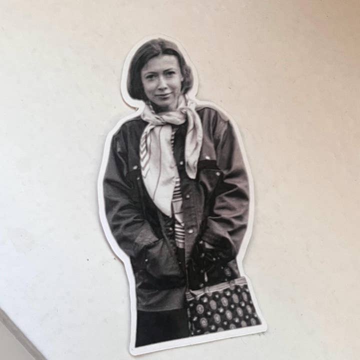 Literary by Ava - Wholesale Sticker - Joan Didion Icon Kiss-Cut Waterproof Sticker0
