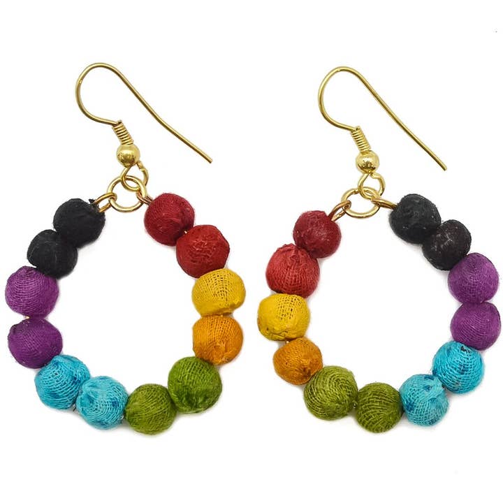 Aasha Small Circle Earrings for wholesale by Anju Jewelry