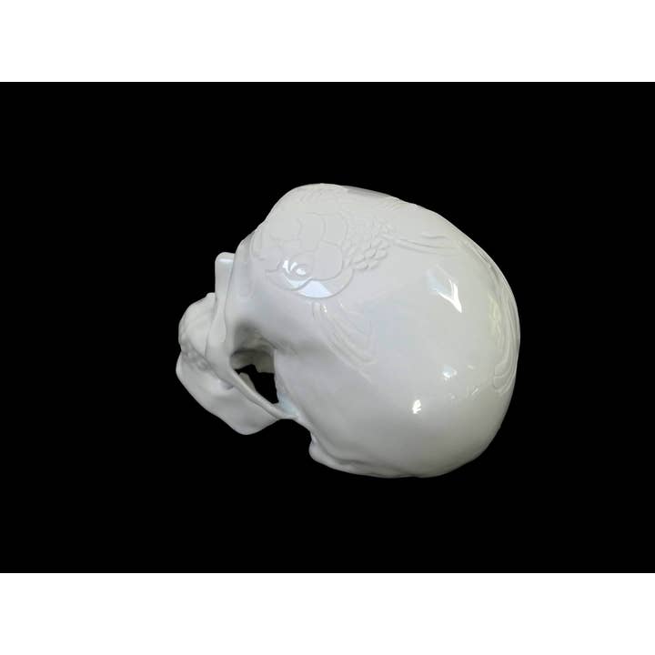 K.Olin Tribu - Wholesale Decorative Figurine - Skull Fish Koi by NoOn (Engraving Series)