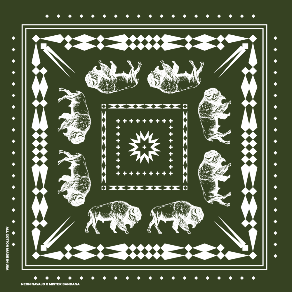 Mister Bandana - Wholesale Bandana - Unisex - Great Plains Buffalo1