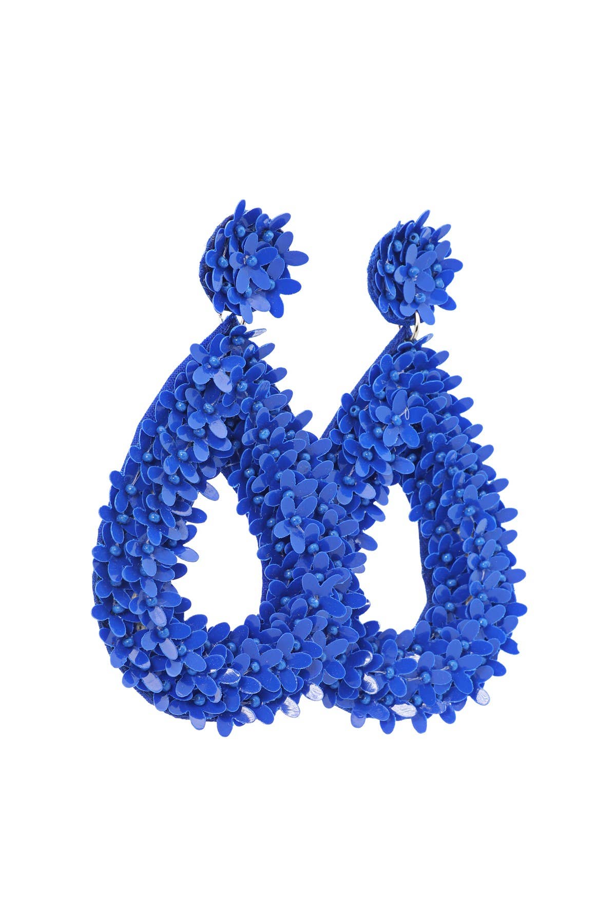 Urbanista Outlet - Venta al por mayor Pendientes colgantes - Pendientes de lágrima con flores de lentejuelas para novia3