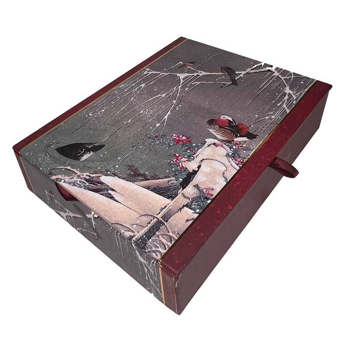 Winter Ducks 20ct Boxed Christmas Cards for wholesale by NIQUEA.D