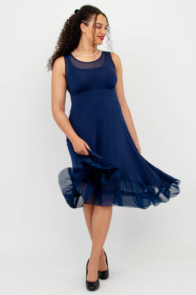 Blue Sky Clothing Co LLC - Wholesale Dress - Women's - Danube Dress, Indigo, Bamboo2