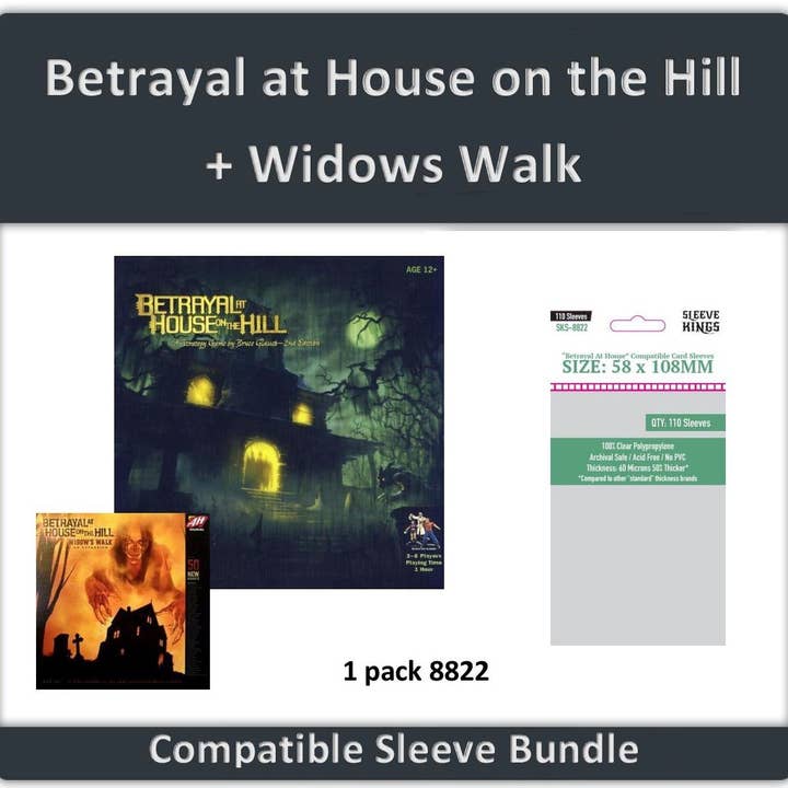 „Forræderi på House On The Hill +Enker Walk“ Sleeve Bundle for engroshandel hos Mayday Games