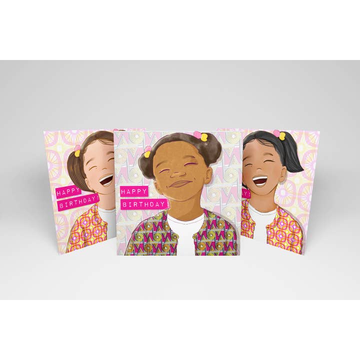 Aziza Illustrates - Wholesale Birthday Card - Birthday Girl Card1