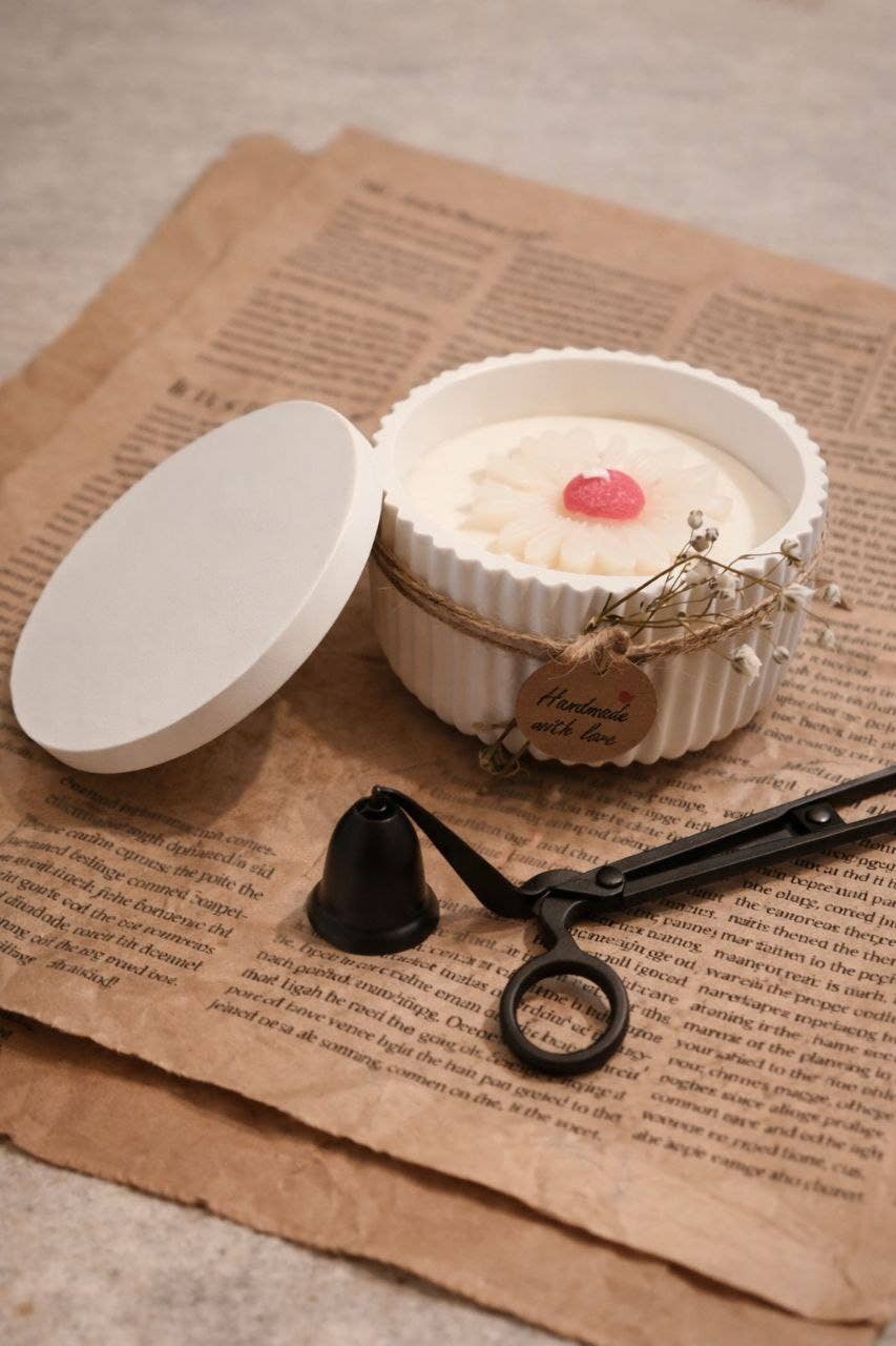 kanara Oud - Wholesale Jar/Filled Candle - Luxe Betonnen Kaars Set .ca 200 g hoogwaardige kokos-sojawas - Soft Atelier3