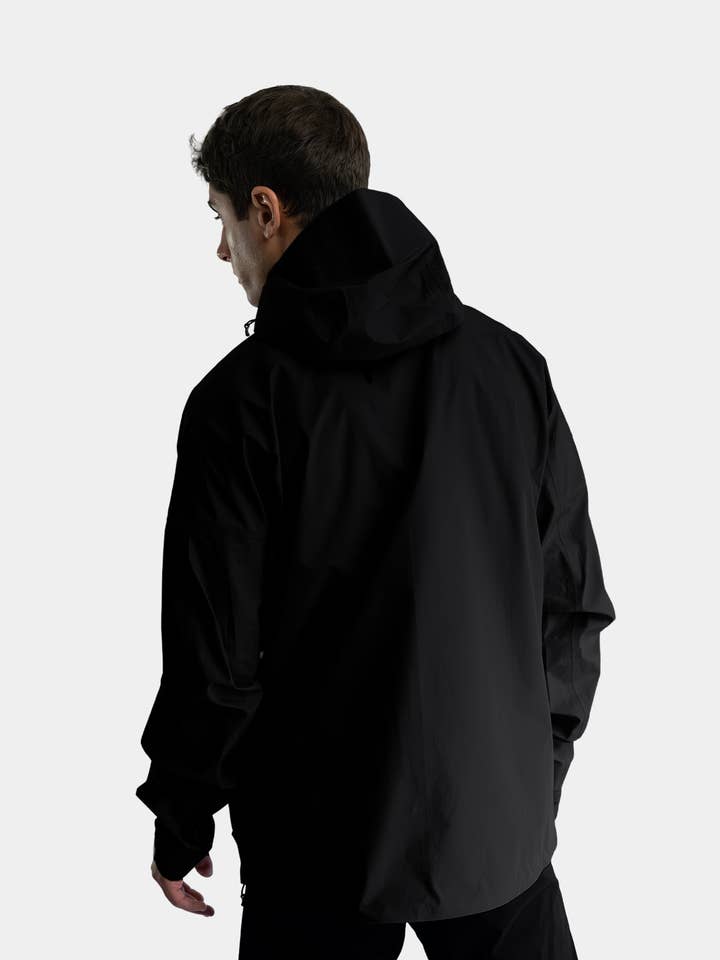 Black Waterproof Hiking Jacket for wholesale on Faire9