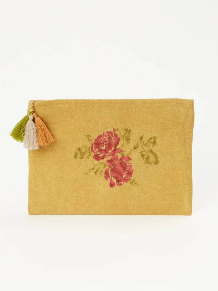 Syrian Rose Pouch for wholesale by Nile Cottons