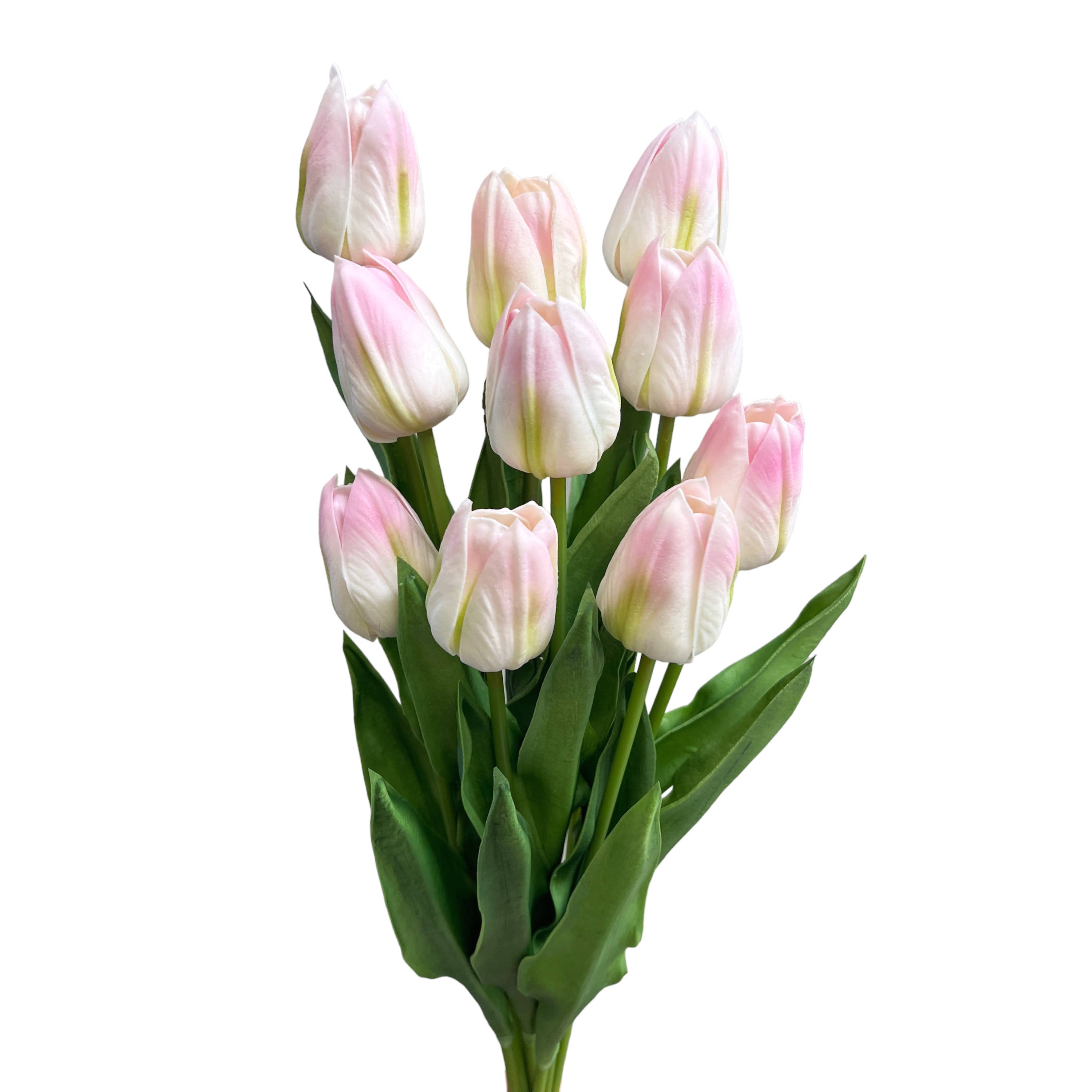 Sun Decorer - Wholesale Artificial Flowers - Artificial Real Touch Tulip Stem 18 inch Tall (Set of 10)5