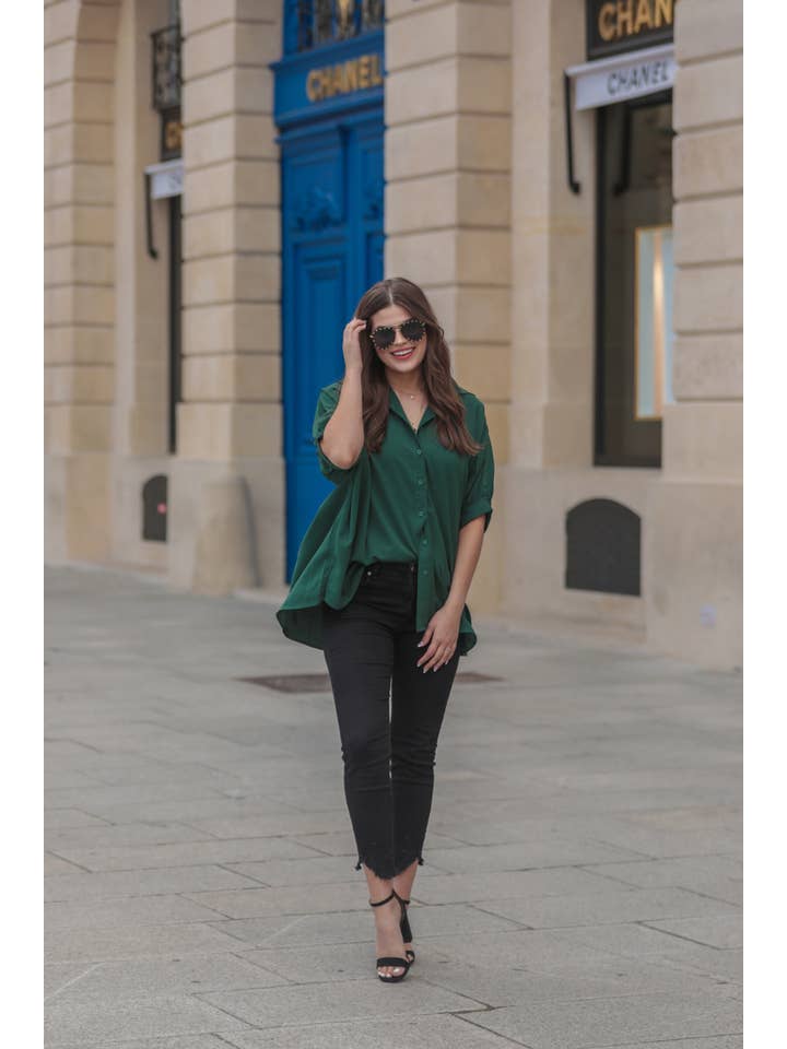 Jess Lea - Wholesale Button Down Shirt - Women's - Oakley Oversized Top8