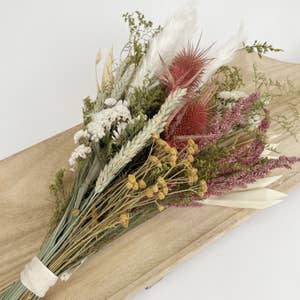 Gift Wrap Dried Flowers Mini Bouquet 3 Designs Posy Bouquet 