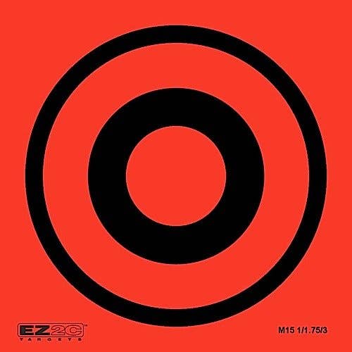 EZ2C Targets - Wholesale Sporting Accessories - 25 EZ2C Mini Shooting Targets Bright Fluorescent Self-Adhesive 3.5"x3.5" (25 count)18
