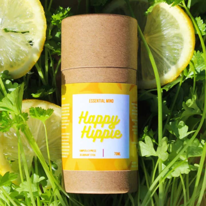 GLAD HIPPIE - ENEBÆR & CYPRES DEODORANT STICK 70ML for engroshandel hos ESSENTIAL MIND STORE