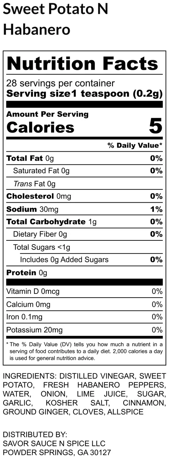 Hot N Saucy - Wholesale Hot Sauce - Sweet Potato N Habanero6
