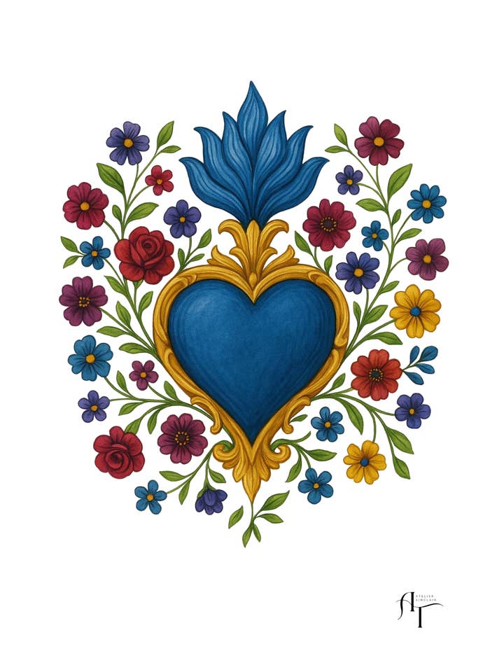 SACRO CUORE BLU per la vendita all'ingrosso da parte di ATELIER SINCLAIR