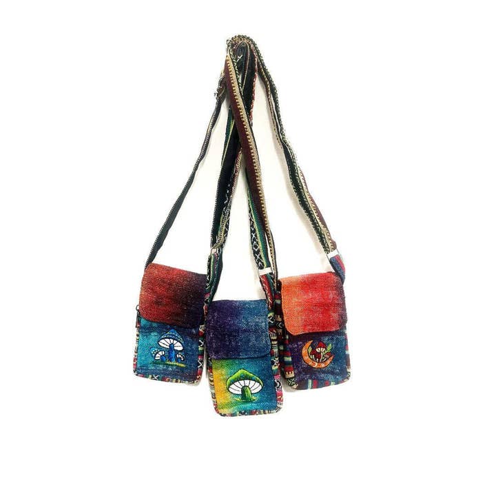 Bomuld Batik Svampemærke Pas Skuldertaske for engroshandel hos Shop Therapy