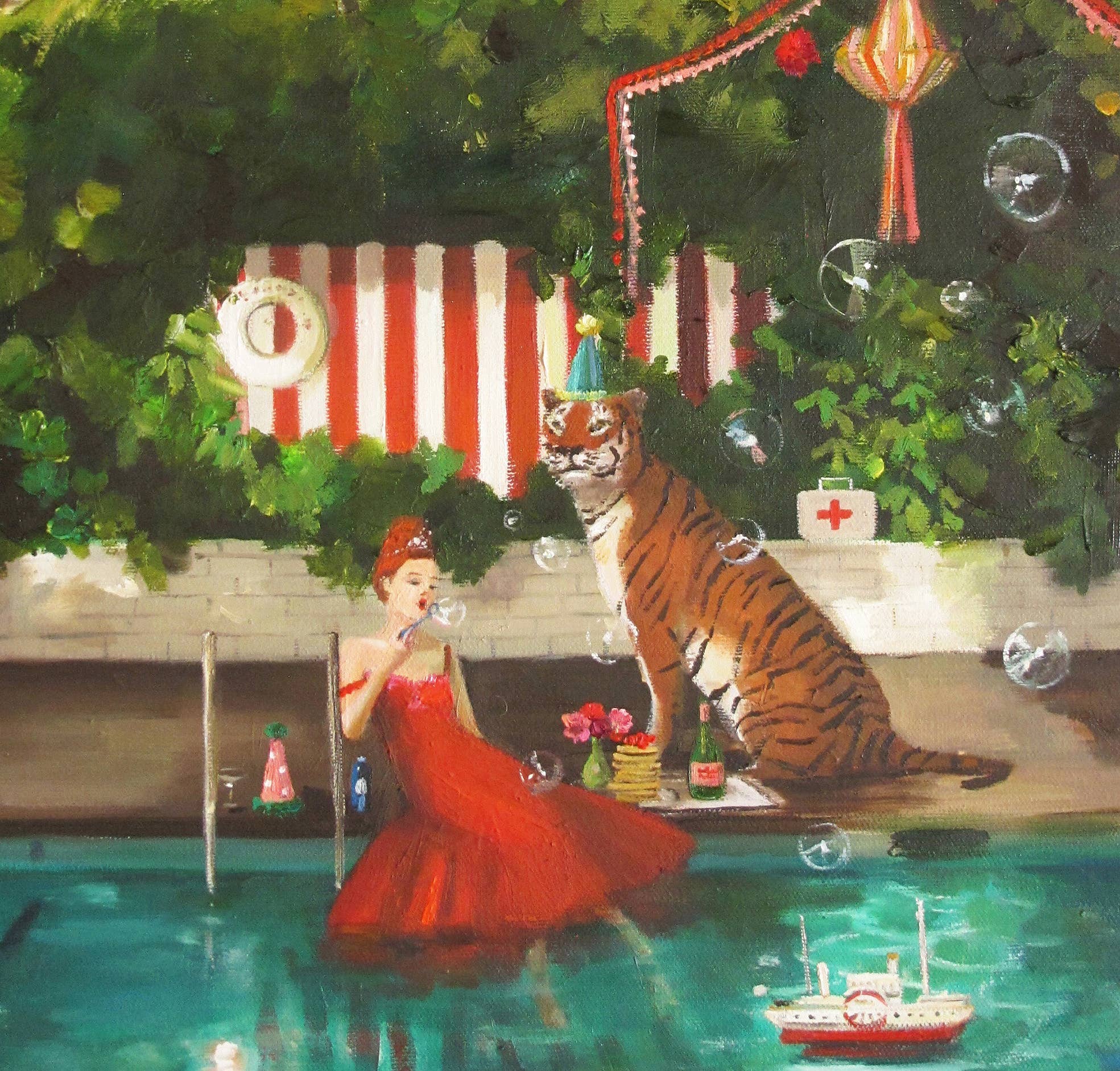 JANET HILL STUDIO - Wholesale Art Print - Lost Weekend Art Print- 8.5"x11"1