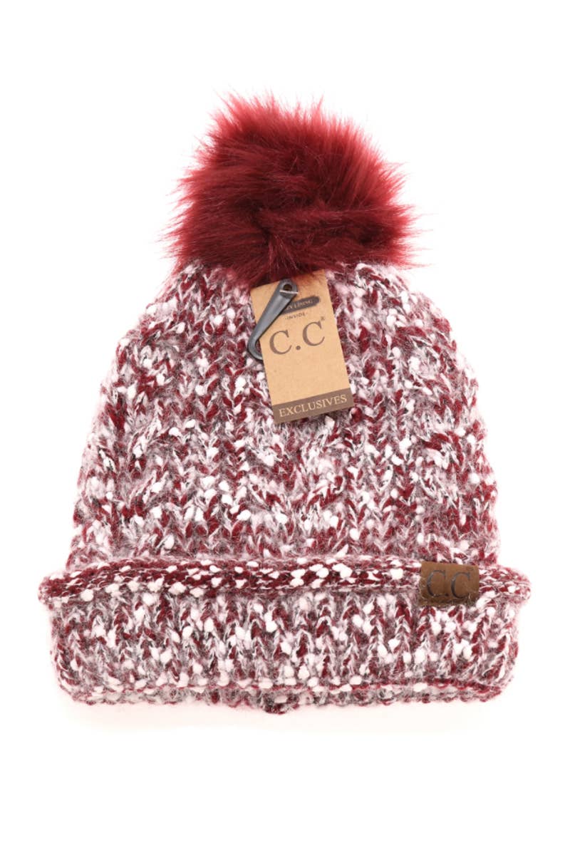 Suzie Q USA - Wholesale Beanie - Dames - Wimper Confetti garen gebreide pom beanie7