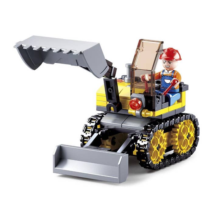 Dimple - Wholesale Building Set - Kids - Tractor Excavator Building Blocks 132 Pcs set Building Toy