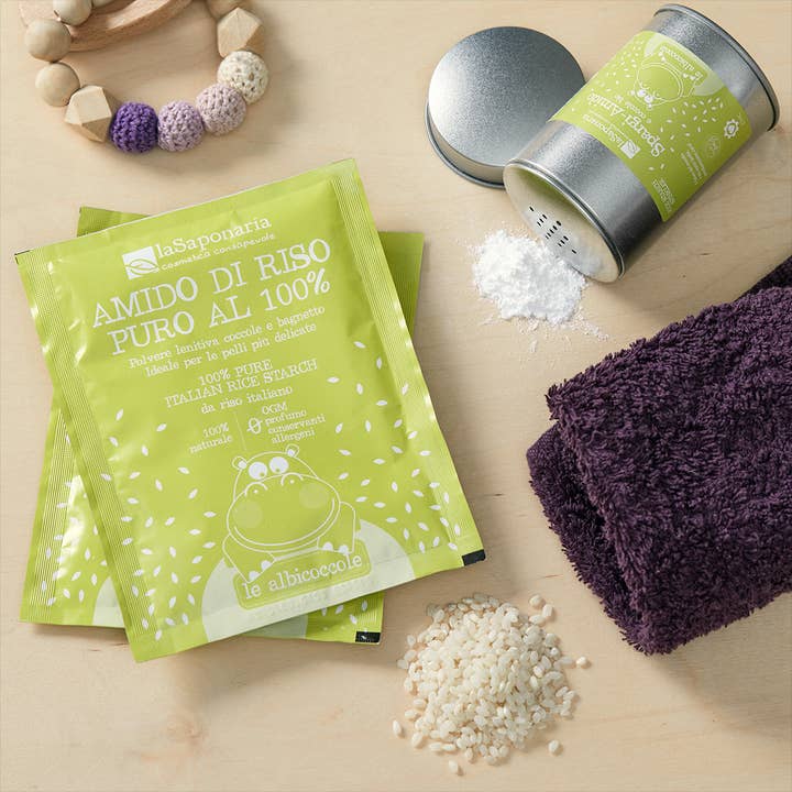 La Saponaria - Wholesale Body/Talcum Powder - 100% Pure Rice Starch - Soothing Powder (30 gr)2