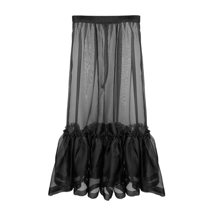 Saia de Organza de Seda Imogen por atacado de Krystell Barraza