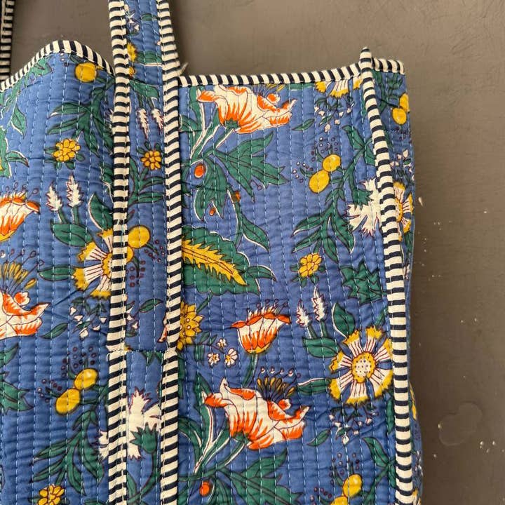 GYPSY STUDIO – Großhandel Schultertasche – Damen – Festivalmode Blockdrucktasche gesteppte Baumwoll-Schultertasche3