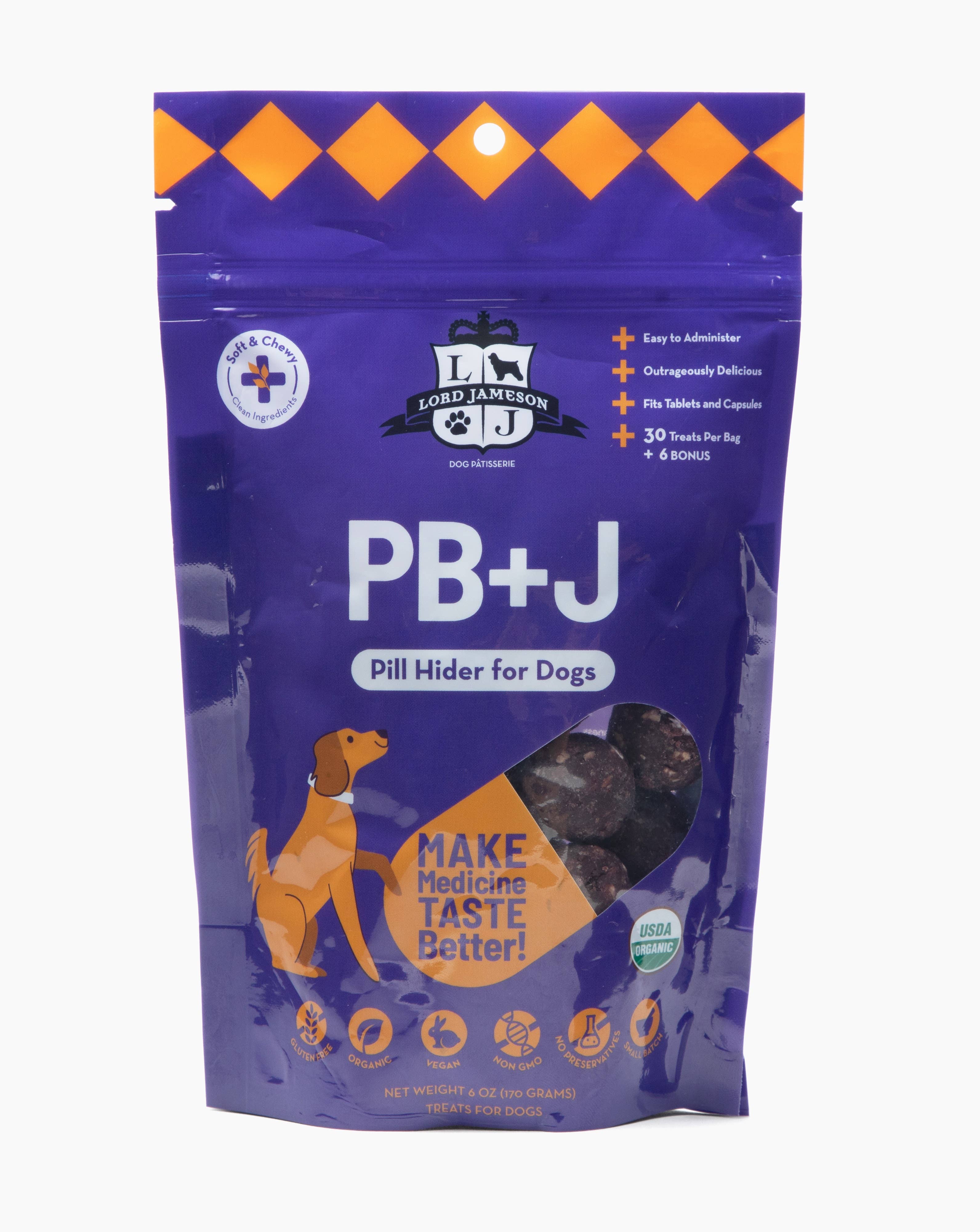 Pet Palette Distribution - Wholesale Pet Supplement - Dog - Lord Jameson PB+J Pill Hider 6oz
