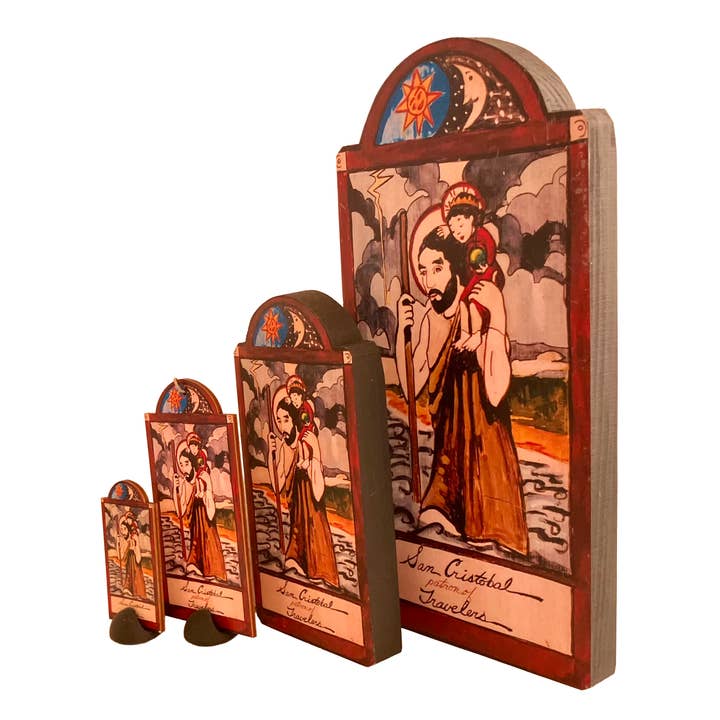 Lynn Garlick Retablos - Wholesale Painting/Drawing - San Cristobal - Travelers, Truck Drivers & Nightmares2