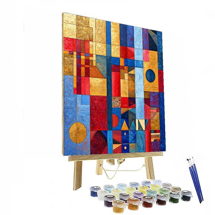 Artistry Rack – wholesale DIY-pysselkit – Wassily Kandinsky-inspirerade kulturella mönster - Gör-det-själv-måla-efter-nummer-kit