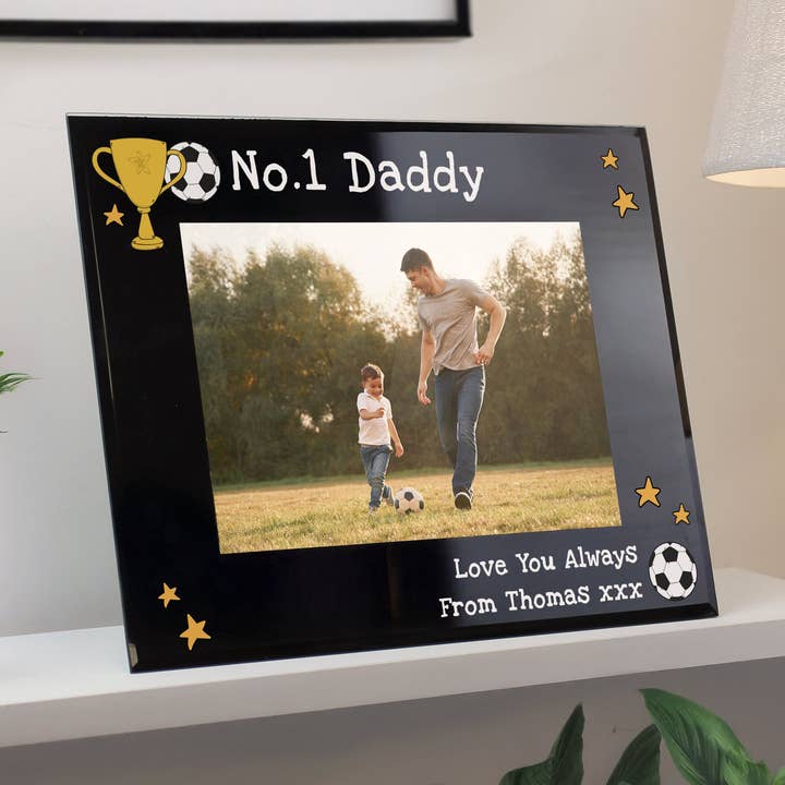 Personalised Simply The Best 5x7 Landscape Black Glass Photo Frame for wholesale by Simply Canvas Art