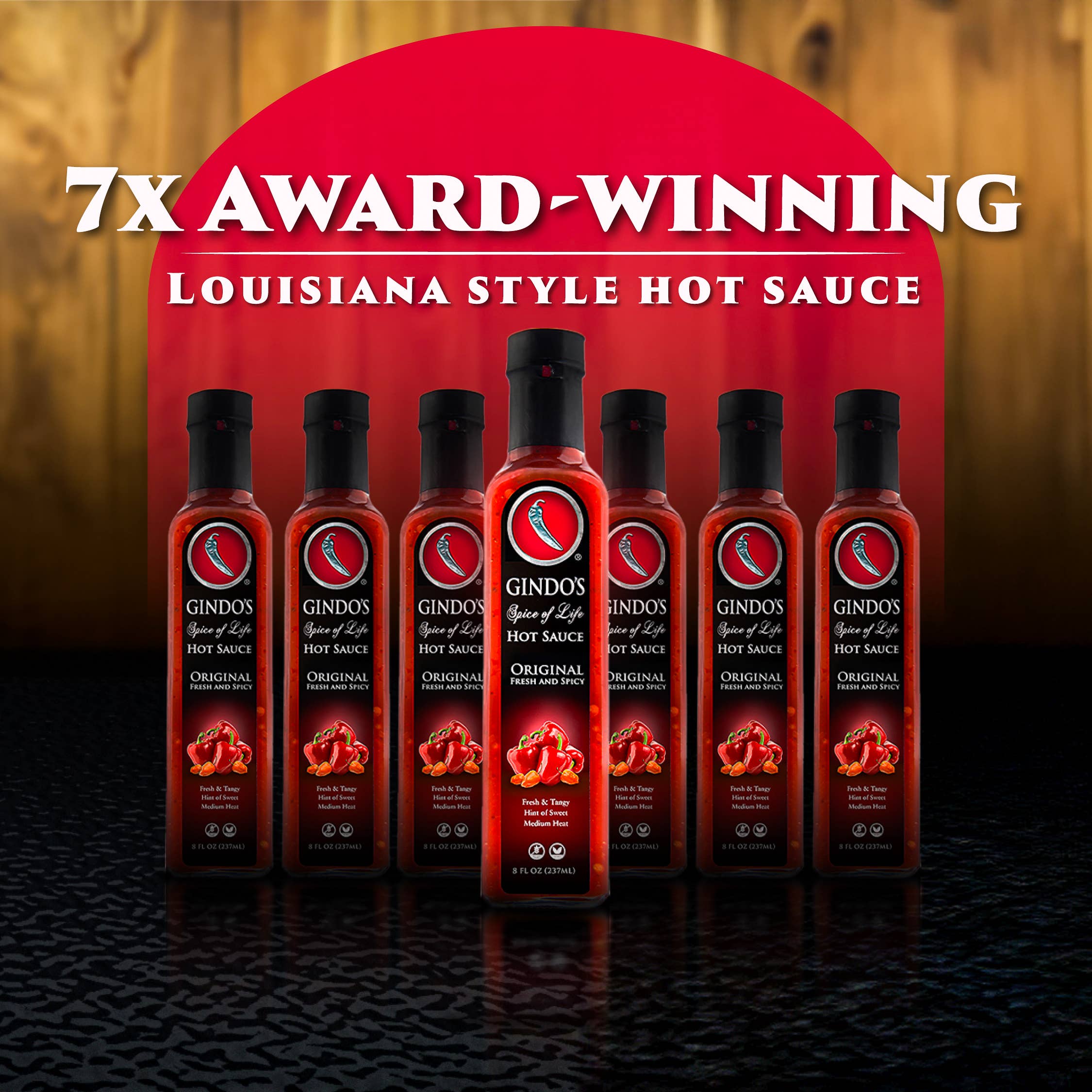 Gindo's Spice of Life – wholesale Hot sauce – Original Fresh & Spicy 7x Award Winning Hot Sauce2