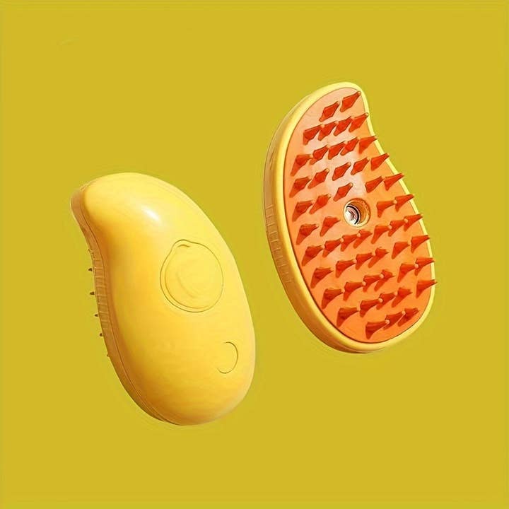 DIYSTORE – wholesale Pet brush – Cat/dog – USB Rechargeable Self-Cleaning Steam Cat Brush – Detangling & Loose Fur Removal, Silicone Massage Comb for Cats and Dogs, Low Voltage Pet Grooming Tool, Pet Grooming Brush | Vibrant Cat Brush | Gentle Massage Comb
