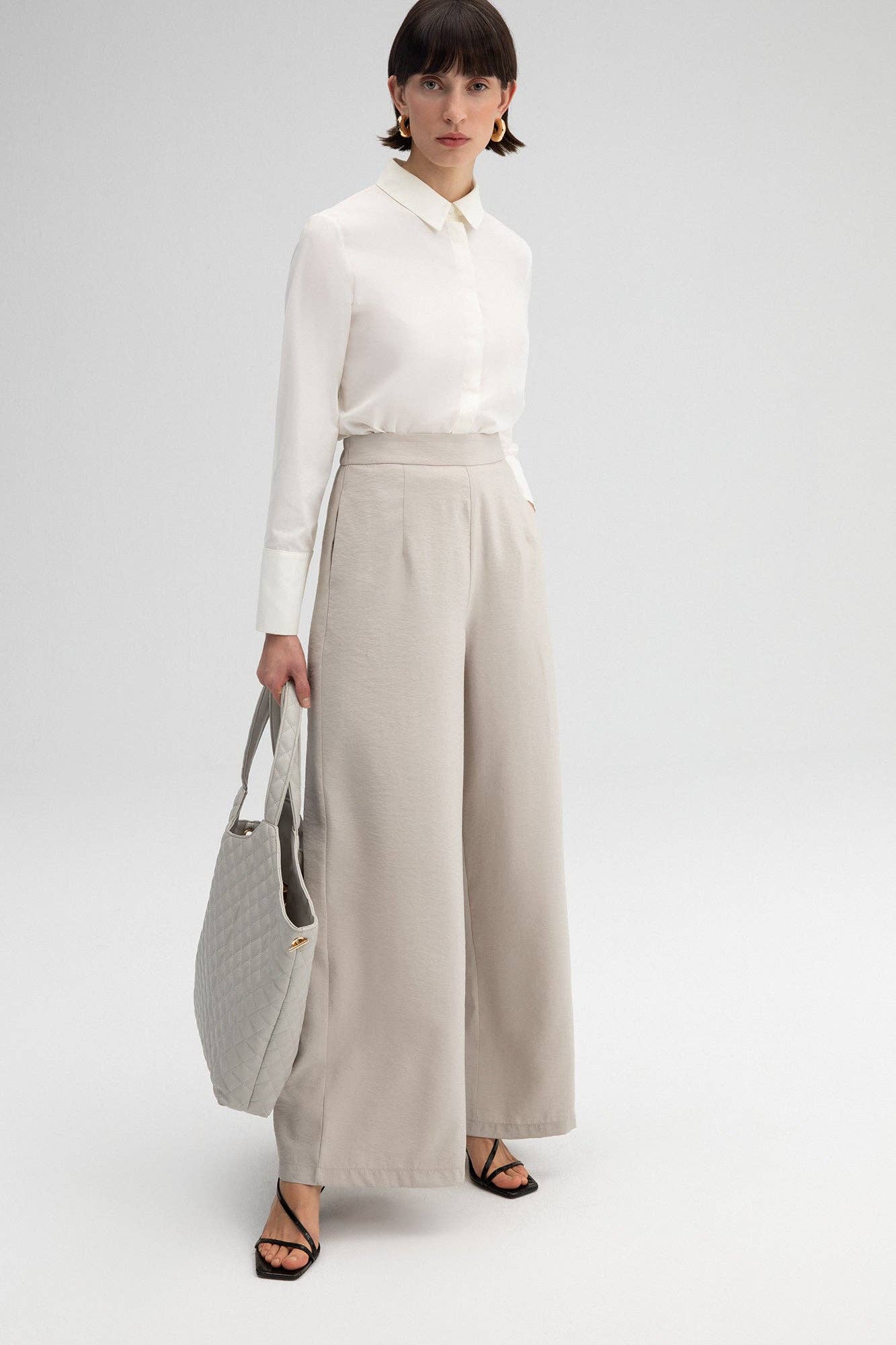 Pietra PANTALONI IN CUPRA A VITA ALTA in vendita all'ingrosso su Faire1