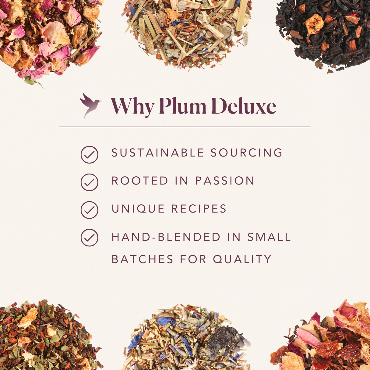 Plum Deluxe Tea - Wholesale Loose Tea - Tranquil Peach Herbal Tea - Peach Tranquility Loose Leaf9