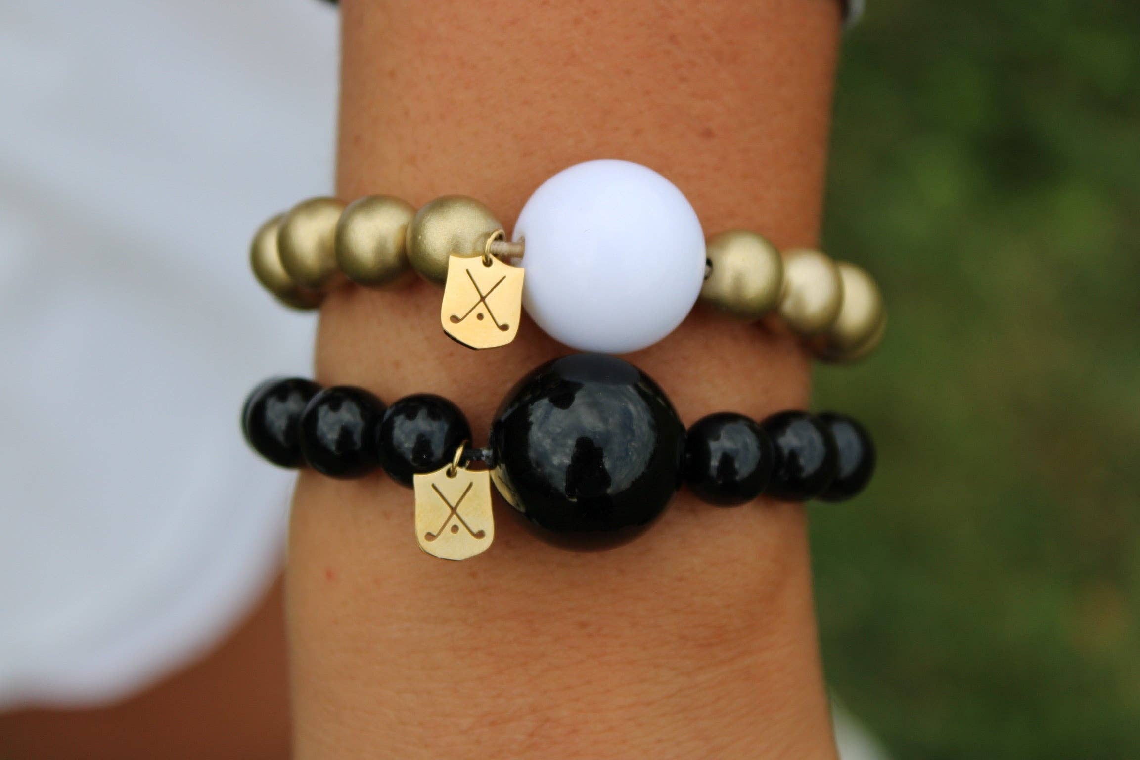 The Klow Golf Company - Vendita all'ingrosso Bracciale con perline - Bracciale contatore di colpi da golf - GOLDEN8