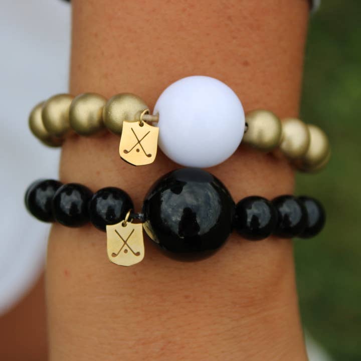 The Klow Golf Company - Vendita all'ingrosso Bracciale con perline - Bracciale contatore di colpi da golf - GOLDEN8