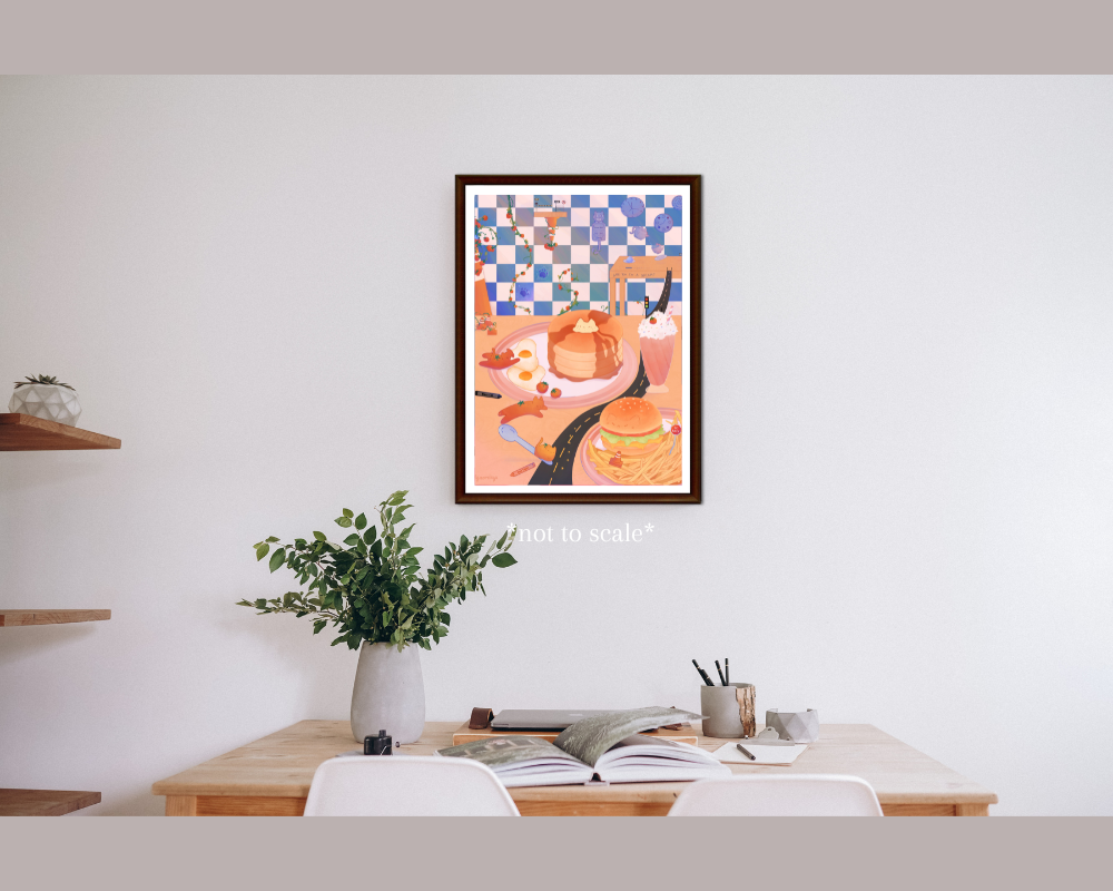 Nyaomikyu - Wholesale Art Print - Diner Cats Print3